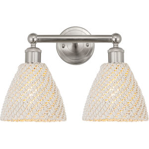 Edison Bristol Natural 2 Light 16.50 inch Bathroom Vanity Light
