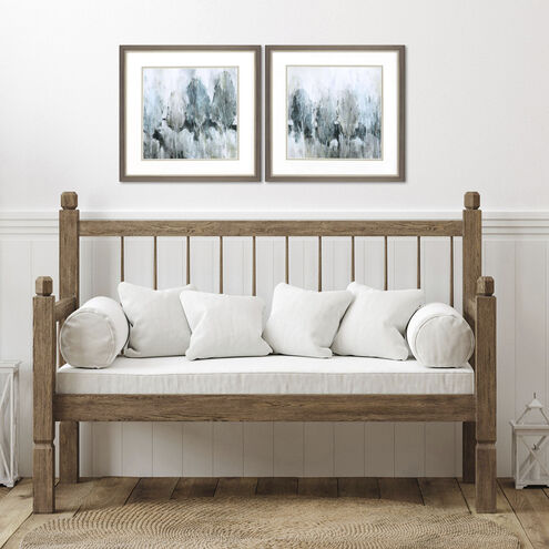 Landscapes Blue and Gray and Green Framed Art