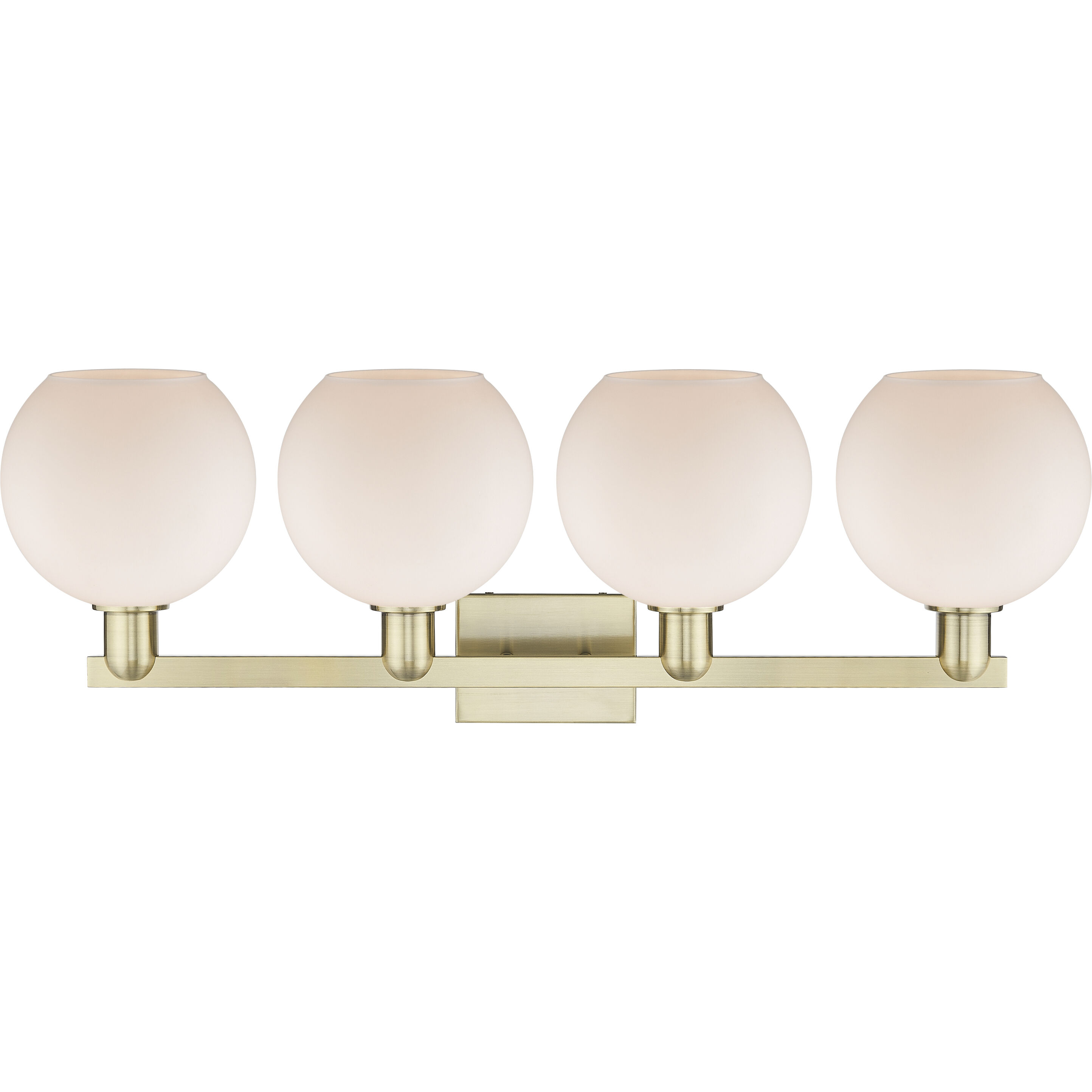 Arcadia Athens 4 Light 35 inch Antique Brass Bath Vanity Light Wall Light