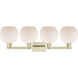 Arcadia Athens 4 Light 35 inch Antique Brass Bath Vanity Light Wall Light