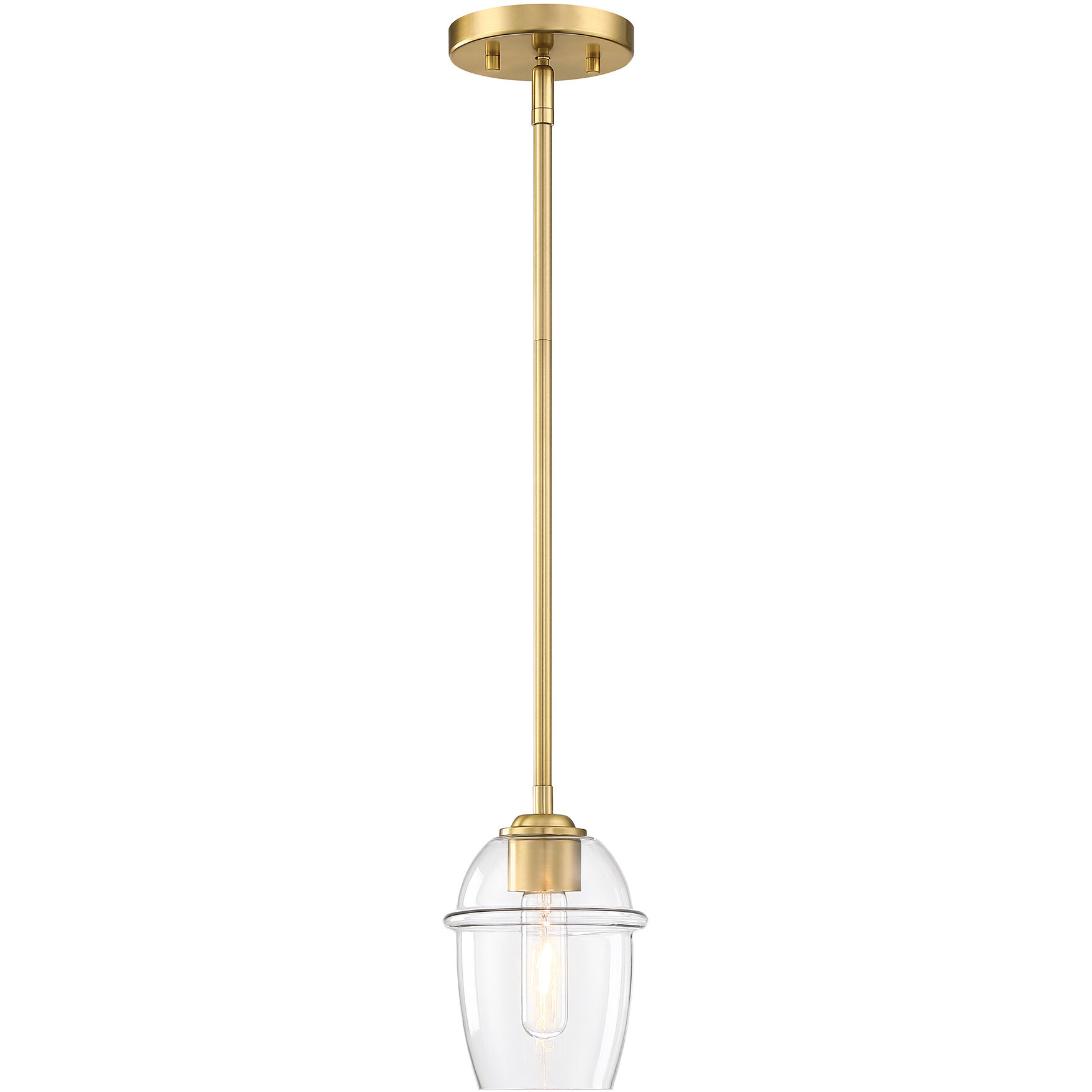 Summer Jazz 1 Light 5.5 inch Brushed Gold Pendant Ceiling Light