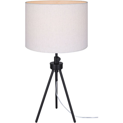 Holt 27.25 inch 100.00 watt Matte Black Table Lamp Portable Light