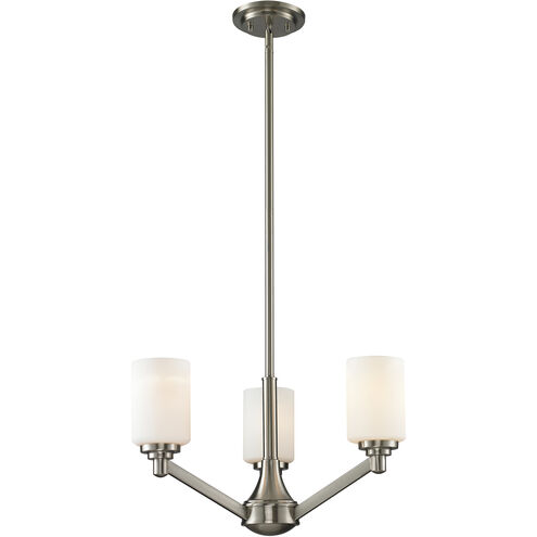Montego 3 Light 20.63 inch Brushed Nickel Chandelier Ceiling Light