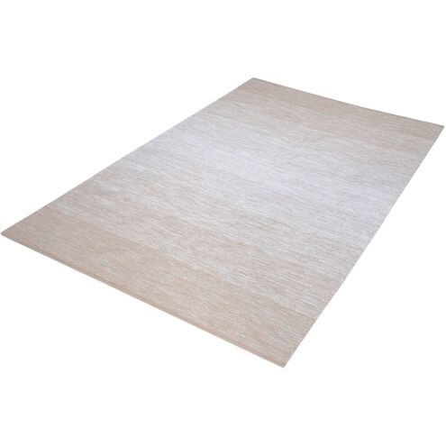Delight 96 X 31 inch Beige with White Rug, Handmade