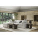 Terra Condo 19 inch White Ottoman