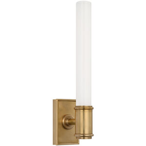 Chapman & Myers Owen LED 2.75 inch Antique-Burnished Brass Single Bath Light Wall Light