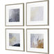 Nightscape Blue and Orange and Multi and Neutral Framed Art
