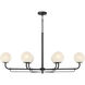Whitehall Island Light Ceiling Light in Dark Matte Black