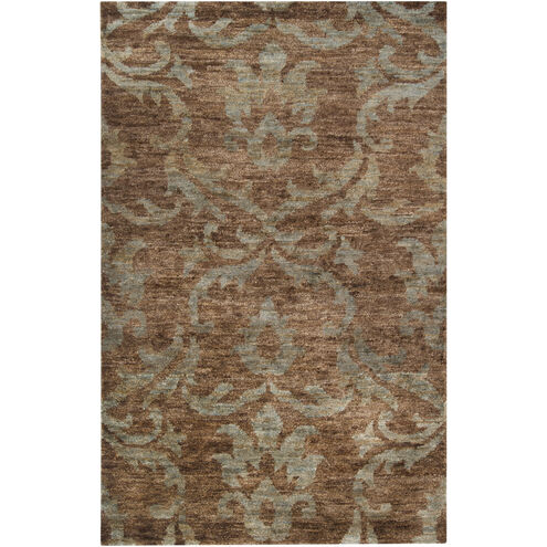 Trinidad 36 X 24 inch Dark Brown, Sage Rug