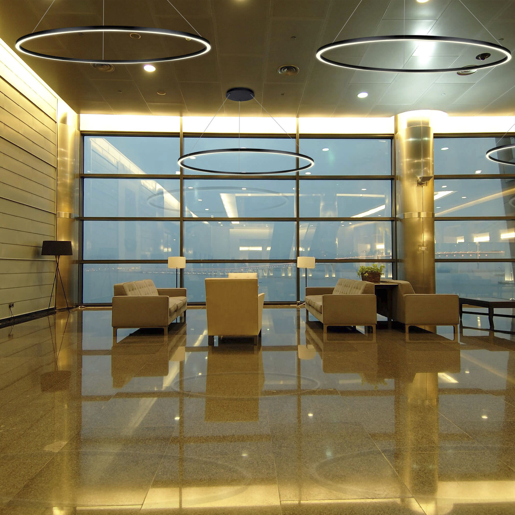 Tania 51.25 inch Black Chandelier Ceiling Light