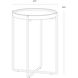 Liv 20.5 X 15 inch White / Yellow Gold End Table
