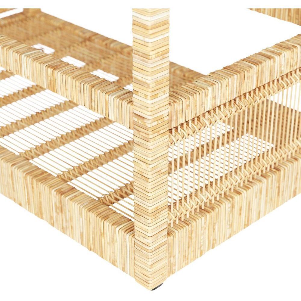 Prosper 34 inch Natural Bar Cart