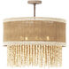 Naturale 5 Light 22 inch Jute Semi Flush Mount Ceiling Light