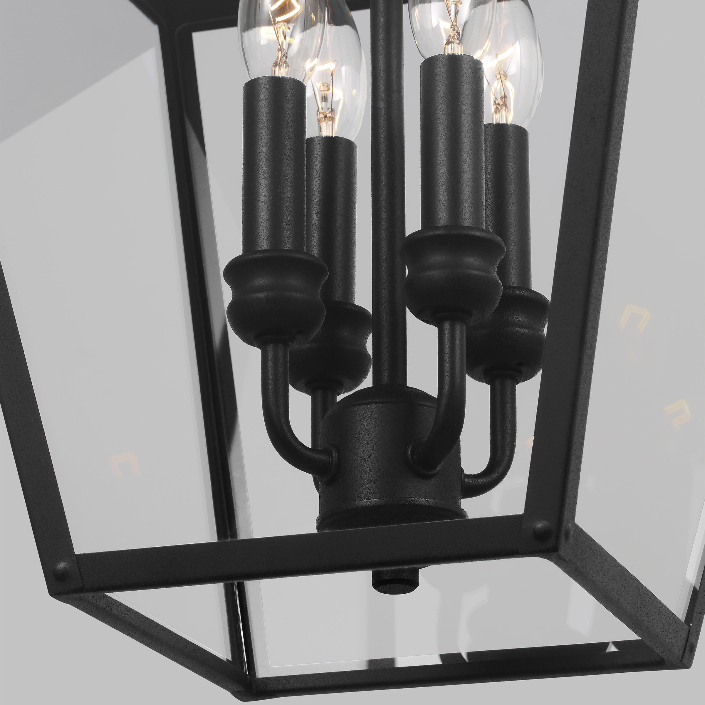 Sean Lavin Galena 4 Light 13.25 inch Textured Black Outdoor Hanging Lantern