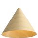 Conique Pendant Ceiling Light in Light Walnut