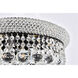 Primo 8 Light 16 inch Black and Clear Flush Mount Ceiling Light