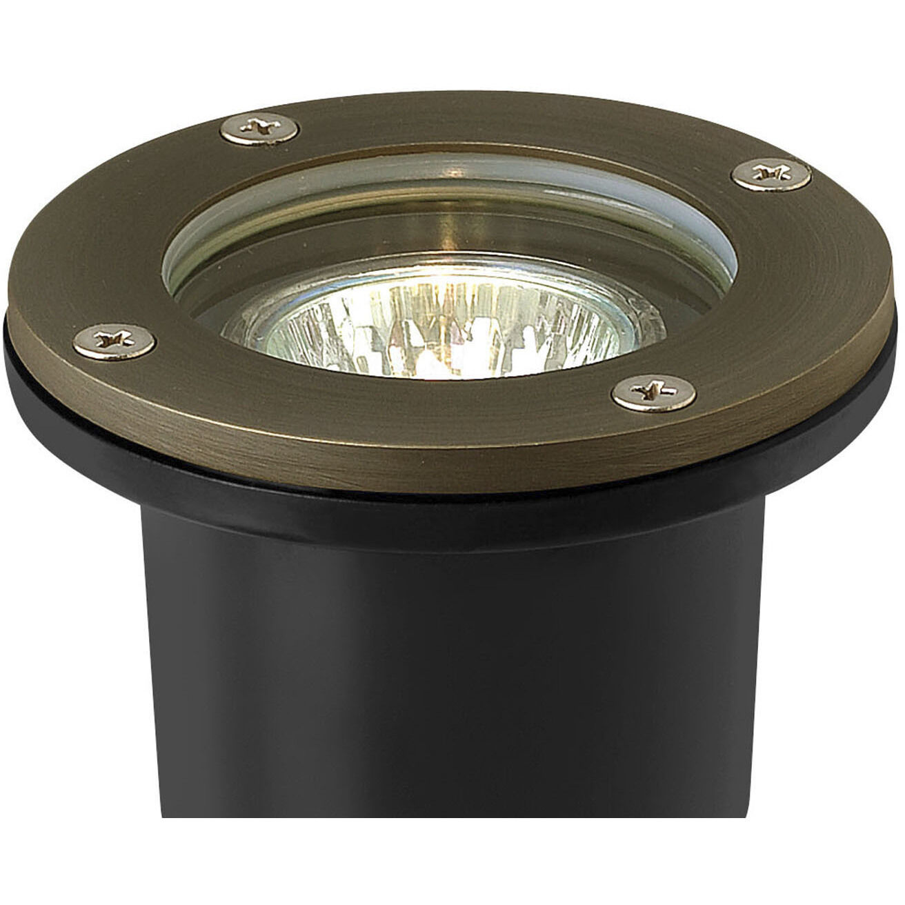 Hardy Island Flat Top 12v 4.00 watt Matte Bronze Landscape Well Light