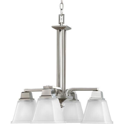 North Park 4 Light 21 inch Brushed Nickel Chandelier Ceiling Light