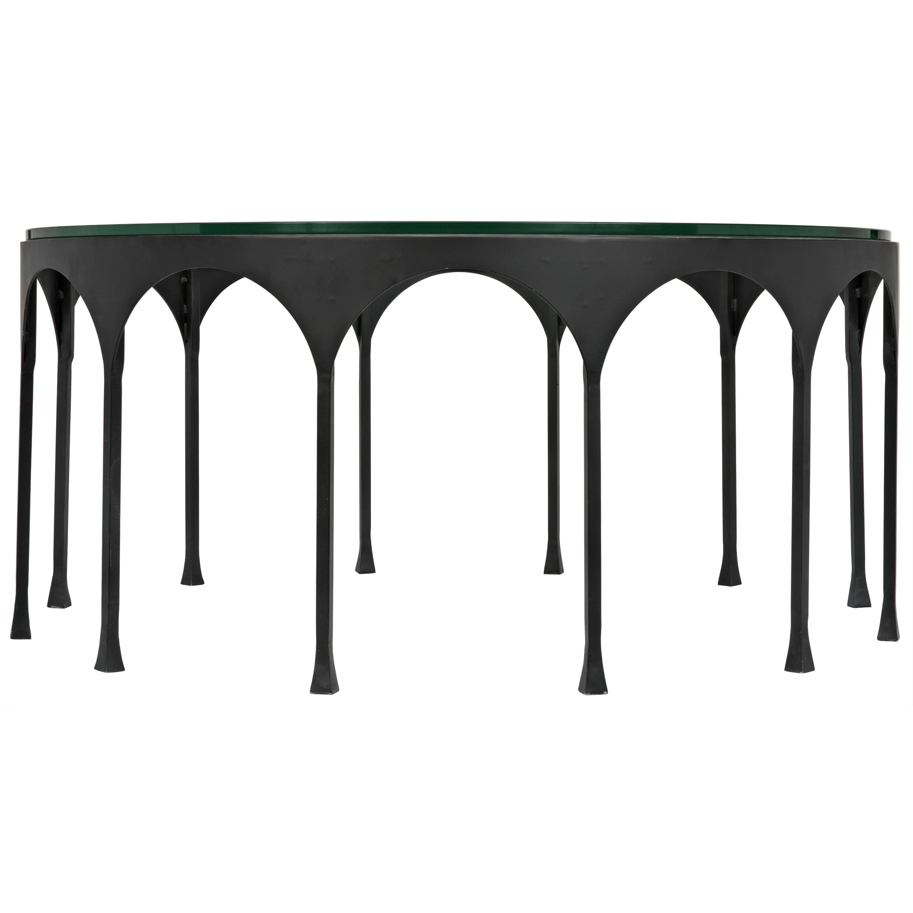 Achille 37 X 37 inch Matte Black Coffee Table