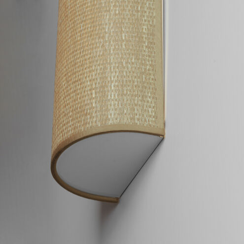 Prime LED 6 inch Grasscloth ADA Wall Sconce Wall Light