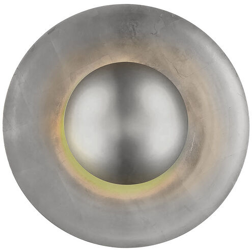 Blaze LED 4 inch Silver Leaf Wall Sconce Wall Light in 24in.