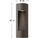 Luna Outdoor Wall Mount Lantern in Bronze, Non-LED, Medium