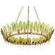Selavy 11 Light 38 inch Contemporary Gold Leaf and Contemporary Gold Chandelier Ceiling Light
