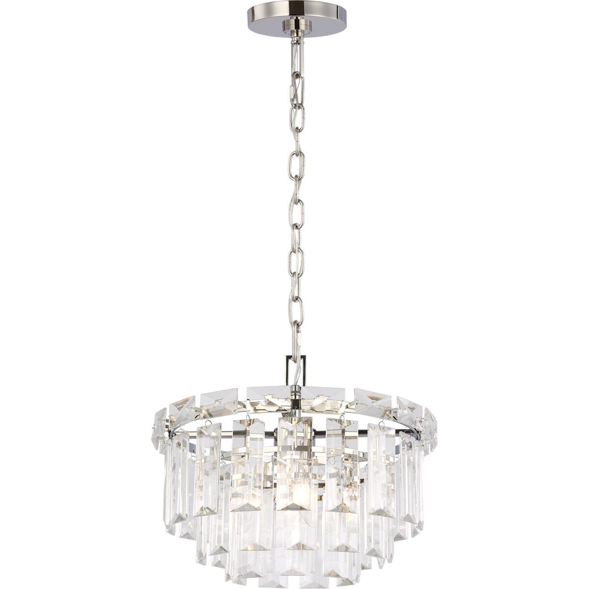 C&M by Chapman & Myers Arden 4 Light 16.13 inch Polished Nickel Chandelier Ceiling Light