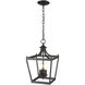 Kennedy 3 Light 10 inch Matte Black Chandelier Ceiling Light