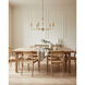 Nottaway 5 Light 36 inch Contemporary Gold Leaf Chandelier Ceiling Light, Small