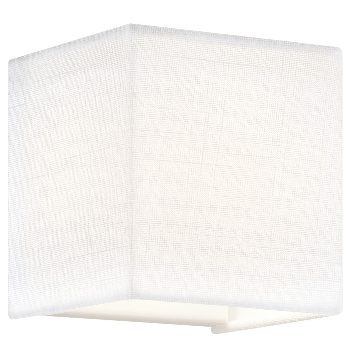 Textile Collection - Marco Family 4.25 inch ADA Wall Sconce Wall Light in White Linen, EVOLV