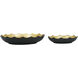 Metro Black and Gold Plate