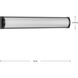 Barril LED LED 32 inch Matte Black Vanity Light Wall Light