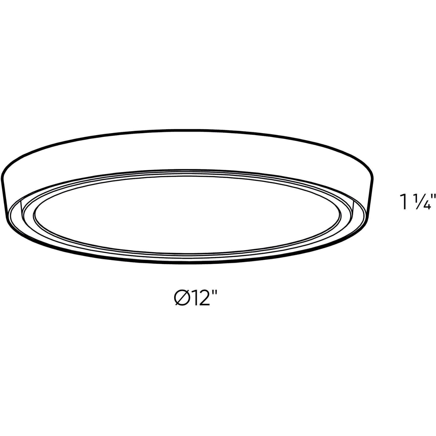 Bloom LED 12 inch Satin Nickel Flushmount Ceiling Light, Dual Light