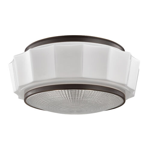 Odessa 3 Light 15.75 inch Old Bronze Flush Mount Ceiling Light