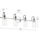 Kavi 4 Light 31.5 inch Chrome Vanity Light Wall Light
