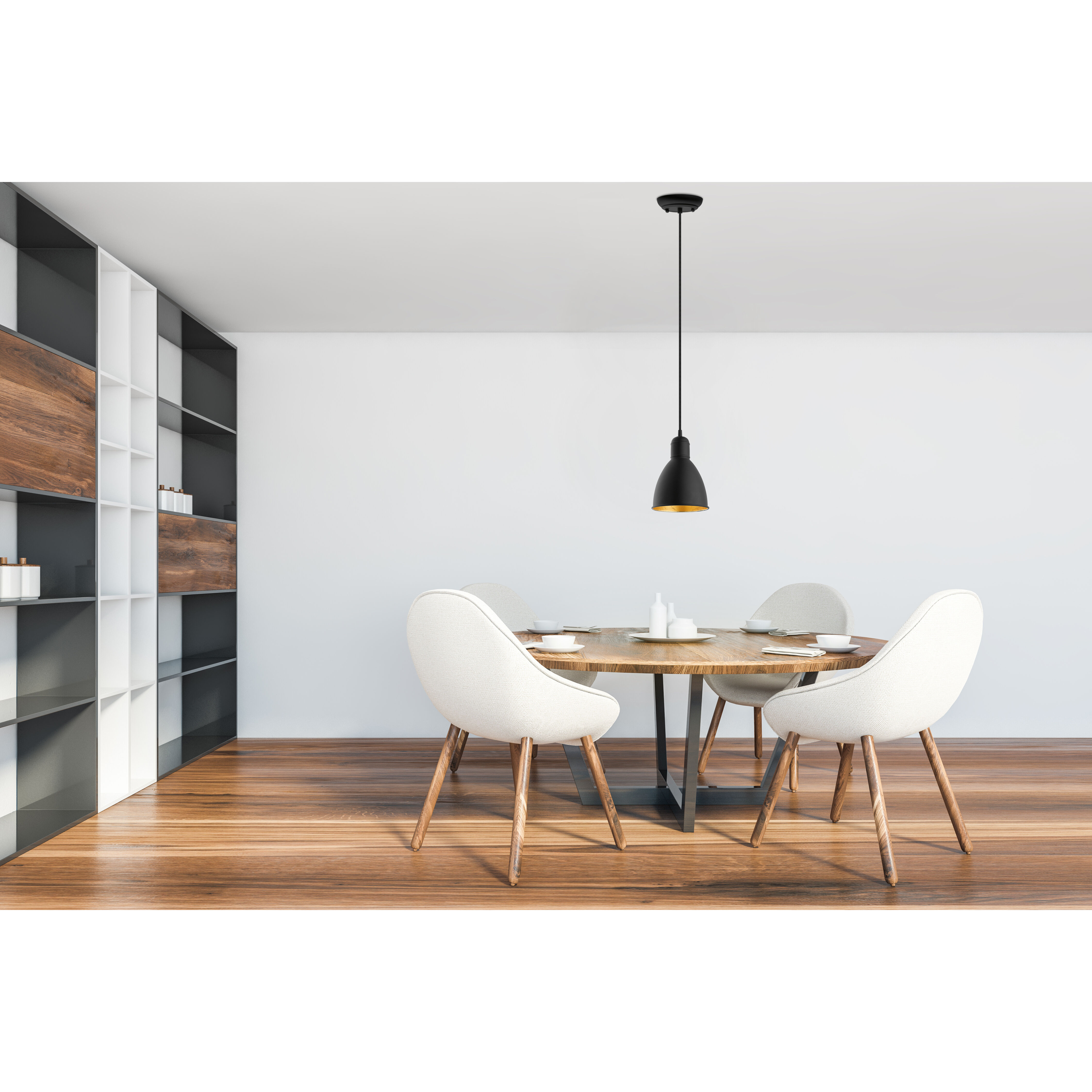 Priddy 2 1 Light 6.1 inch Black and Gold Mini Pendant Ceiling Light