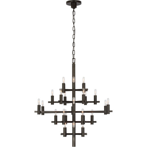 Chapman & Myers Sonnet LED 32 inch Bronze Chandelier Ceiling Light, Medium