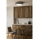 Open Air Sawyer LED 15 inch Aged Zinc with Distressed Black Outdoor Flush Mount
