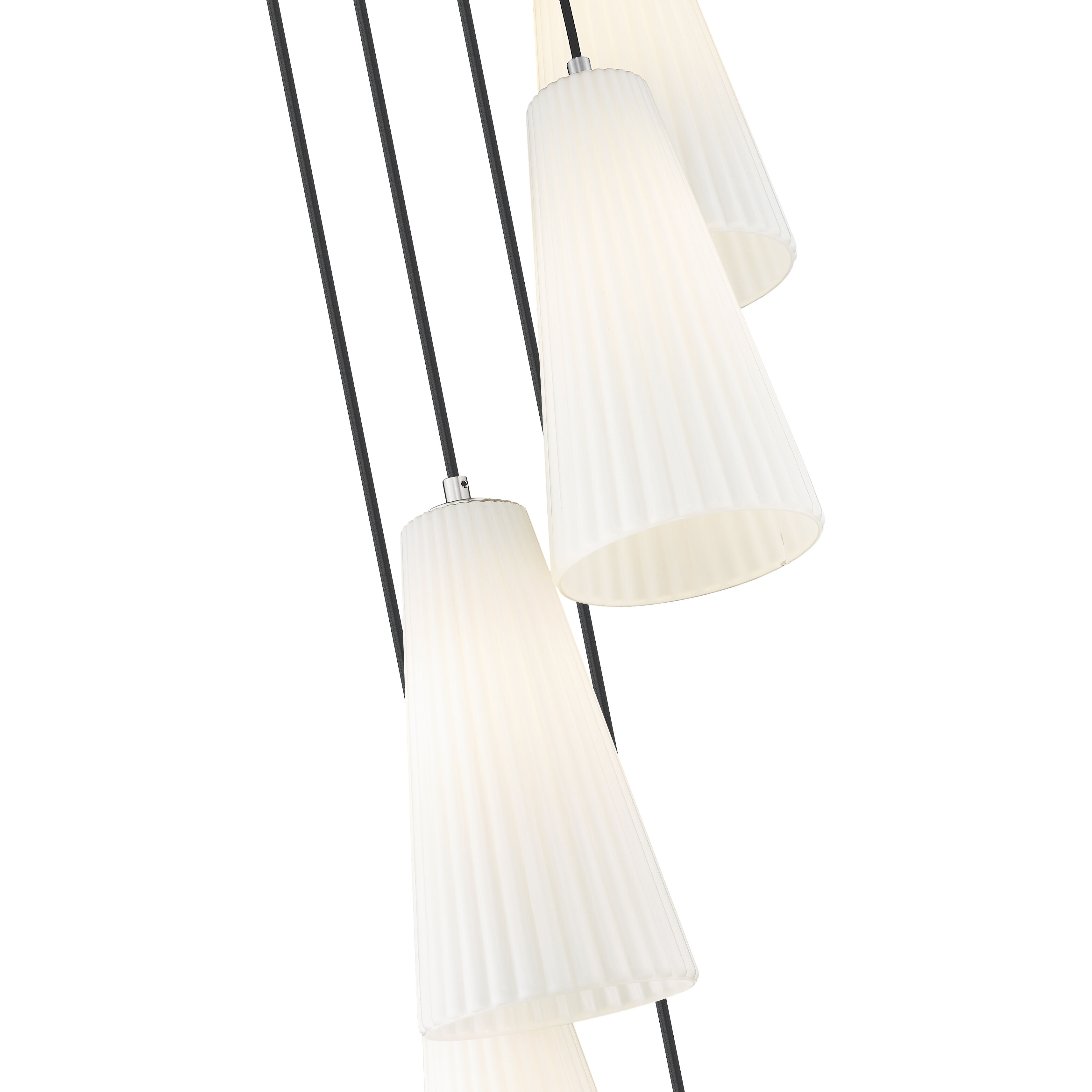 Farrell 5 Light 12 inch Brushed Nickel Chandelier Ceiling Light