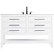 Karson 54 X 34 inch White Bathroom Vanity Cabinet