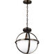 Alturas 2 Light 14 inch Brushed Oil Rubbed Bronze Convertible Semi-Flush Pendant Ceiling Light