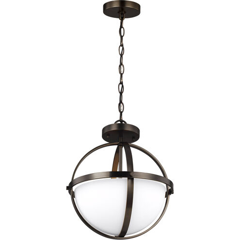 Alturas 2 Light 14 inch Brushed Oil Rubbed Bronze Convertible Semi-Flush Pendant Ceiling Light