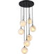 Nightfall 7 Light 18.5 inch Black Pendant Ceiling Light