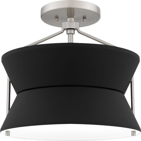 Nira 2 Light 13 inch Brushed Nickel Semi-Flush Mount Ceiling Light, Medium