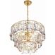 Elsa 3 Light 20 inch Antique Gold Chandelier Ceiling Light