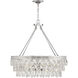Windham 8 Light 38 inch Polished Nickel Linear Chandelier Ceiling Light
