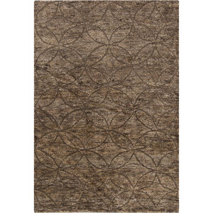 Papyrus 63 X 39 inch Dark Brown, Taupe Rug