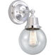 Aditi Beacon 1 Light 6 inch Polished Chrome Sconce Wall Light, Aditi