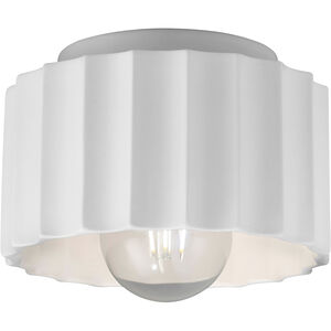 Radiance Collection 1 Light 8 inch Gloss White Outdoor Flush-Mount